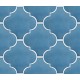 Aqua Blue Arabesque Lantern Tile