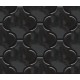 Black Arabesque Lantern Tile