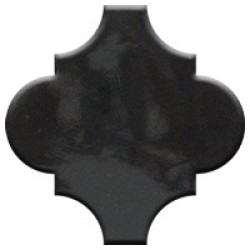 Black Arabesque Lantern Tile Black Arabesque Lantern Tile