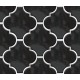 Black Arabesque Lantern Tile