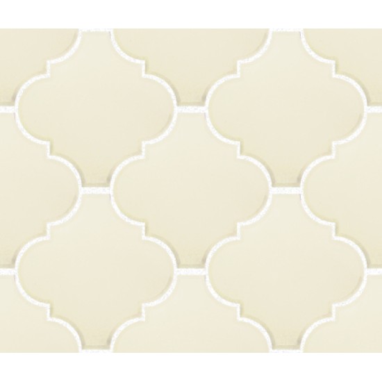 Pure White Arabesque Lantern Tile