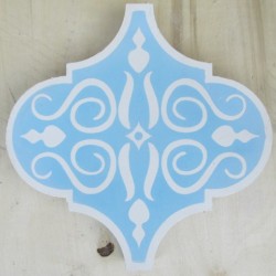 Blue Arabesque Encaustic Tile Blue Arabesque Encaustic Tile