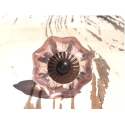 Blush Glass Antique Knob
