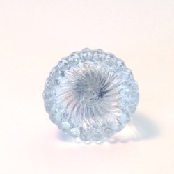 Lauren Glass Silver Knob
