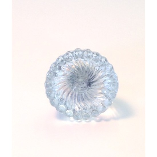 Lauren Glass Silver Knob