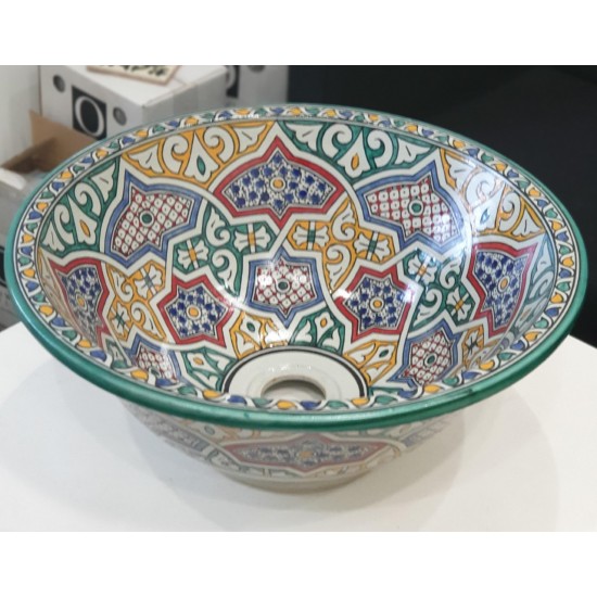 Moroccan Sink 4 (Pattern on inside and outside)